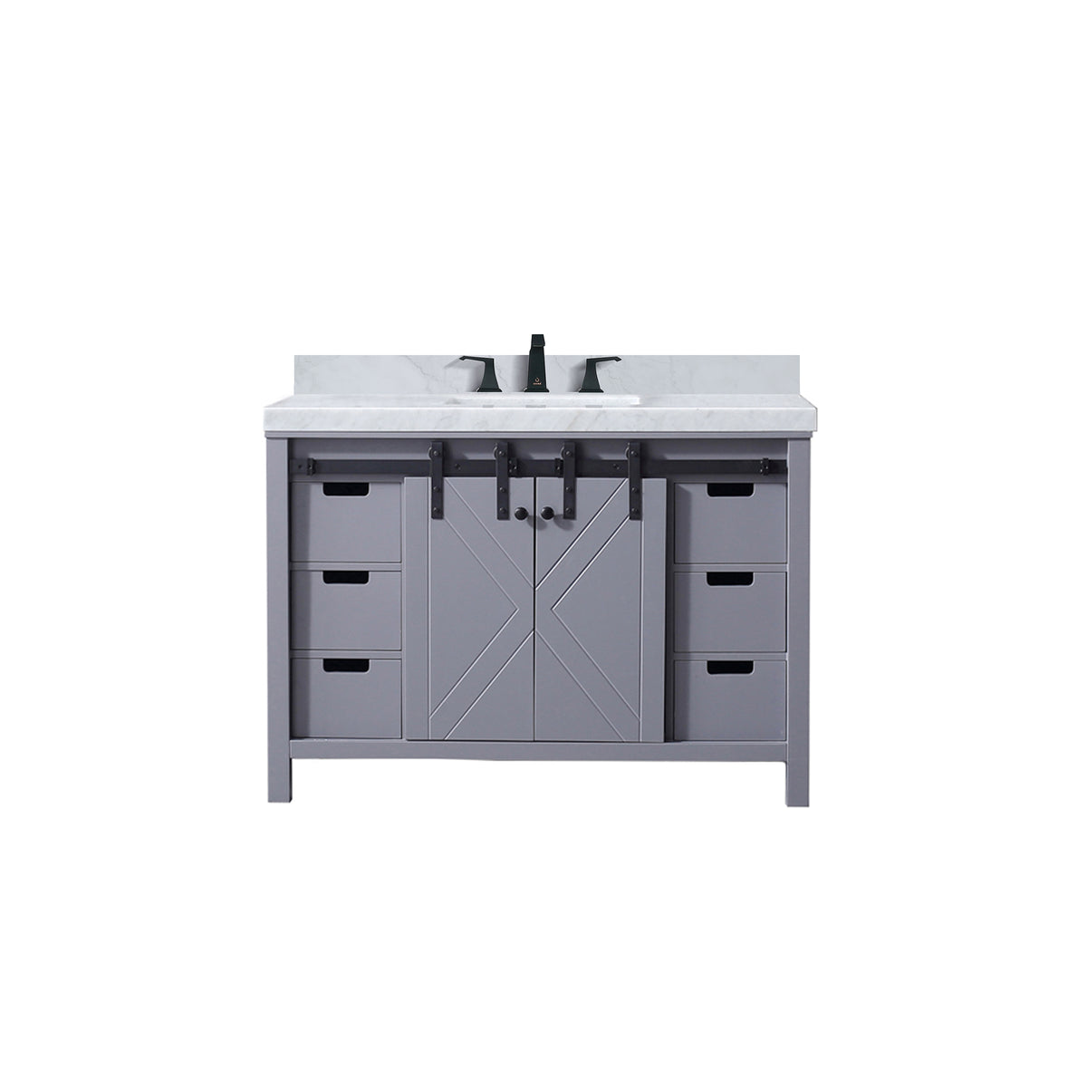 Lexora Marsyas 48 in. Dark Grey Single Sink Bath Vanity