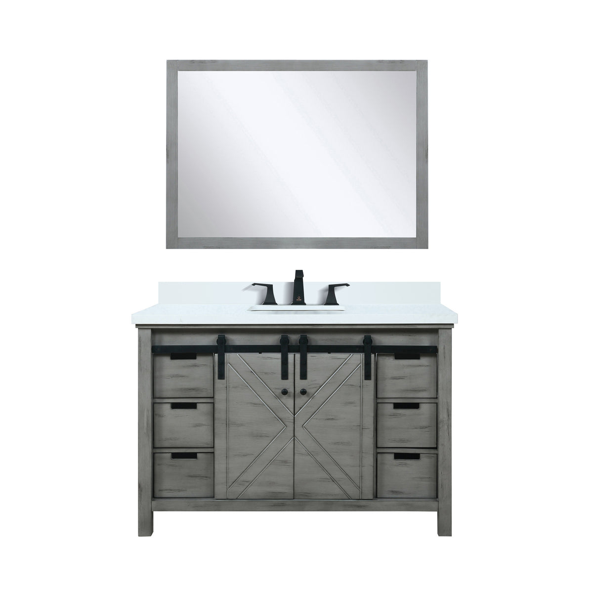 Lexora Marsyas 48 in. Ash Grey Single Sink Bath Vanity