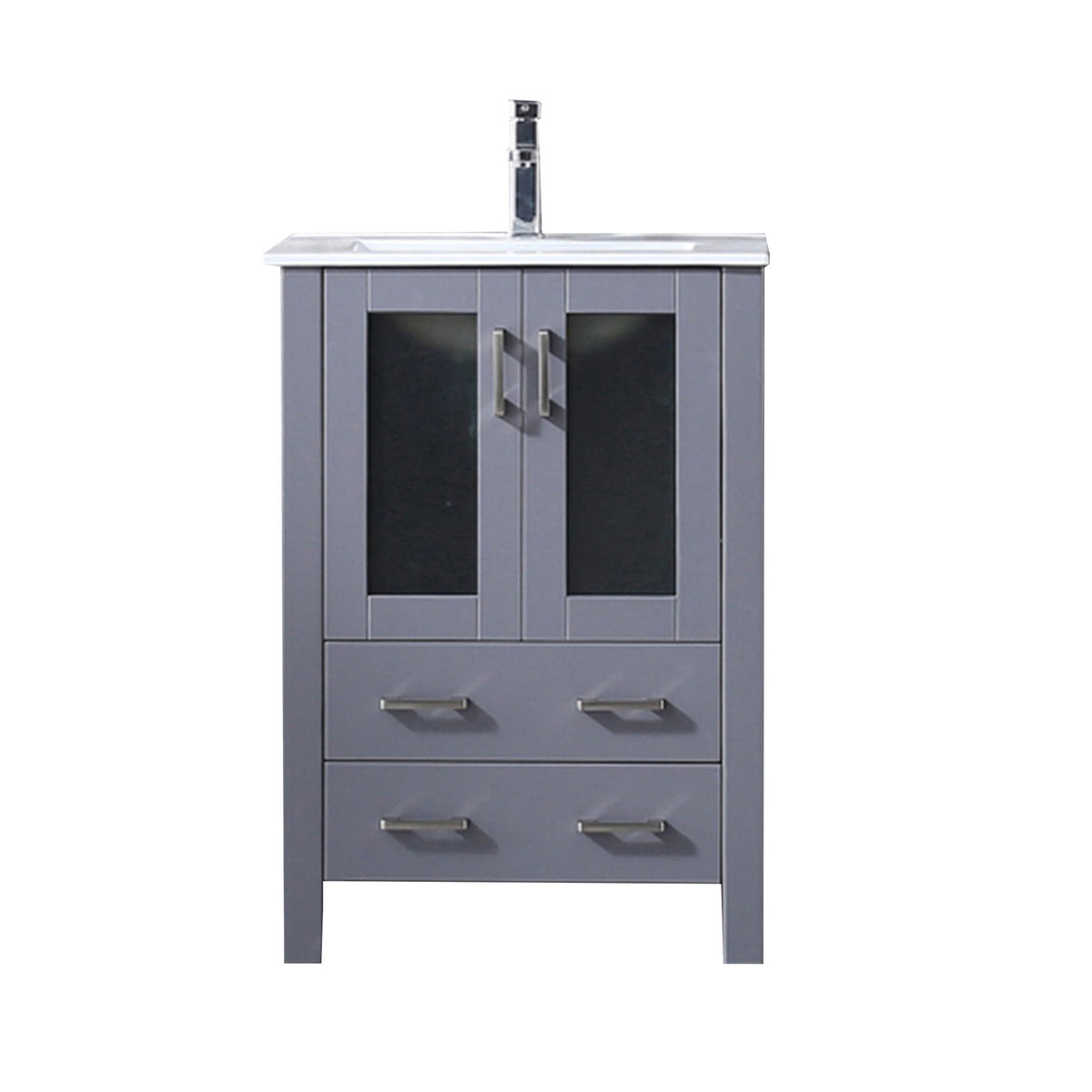 Lexora Volez 24 in. Dark Grey Single Sink Bath Vanity