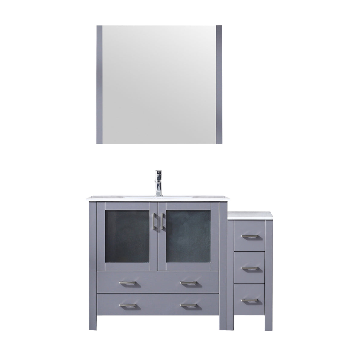 Lexora Volez 48 in. Dark Grey Single Sink Bath Vanity