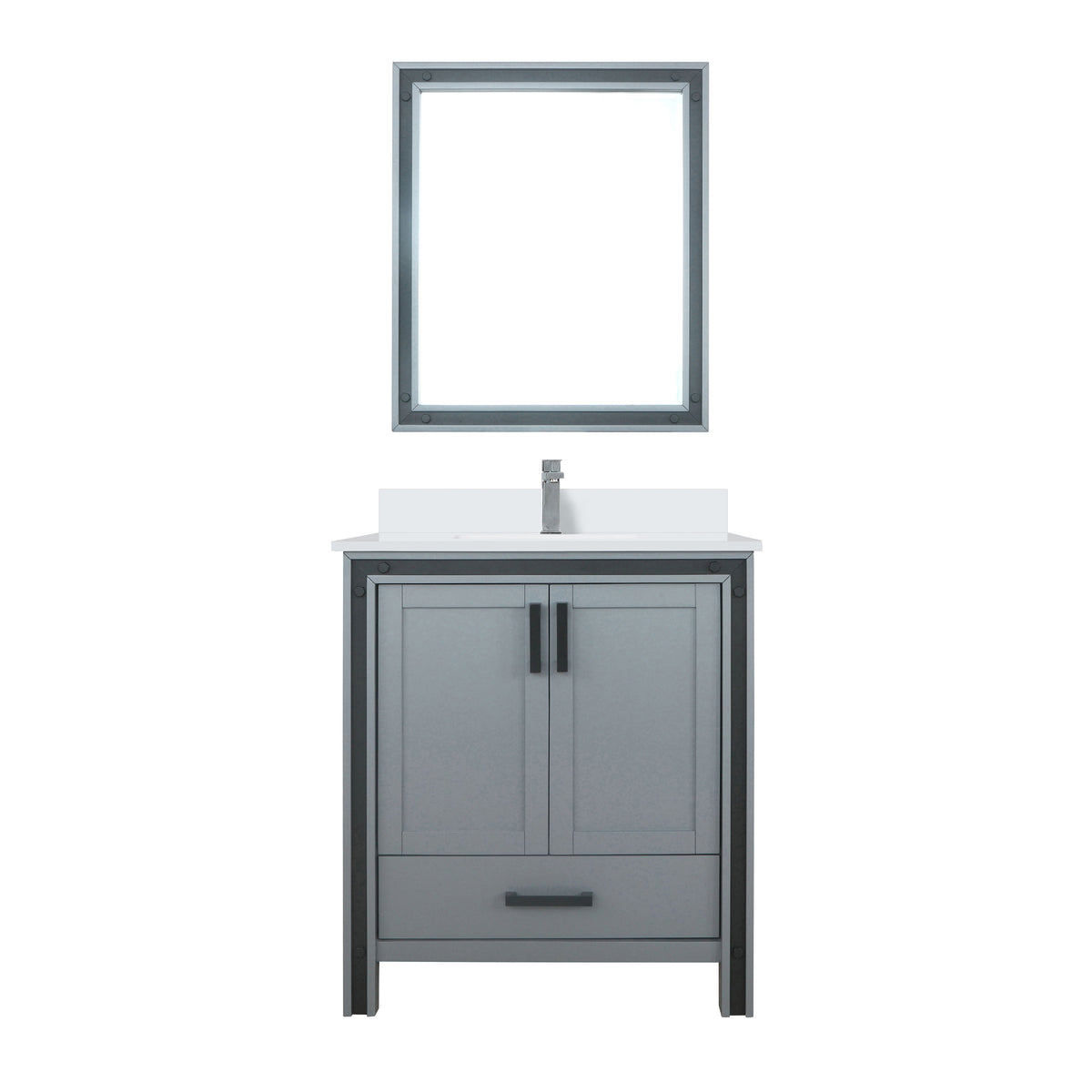 Lexora Ziva 30 in. Dark Grey Single Sink Bath Vanity
