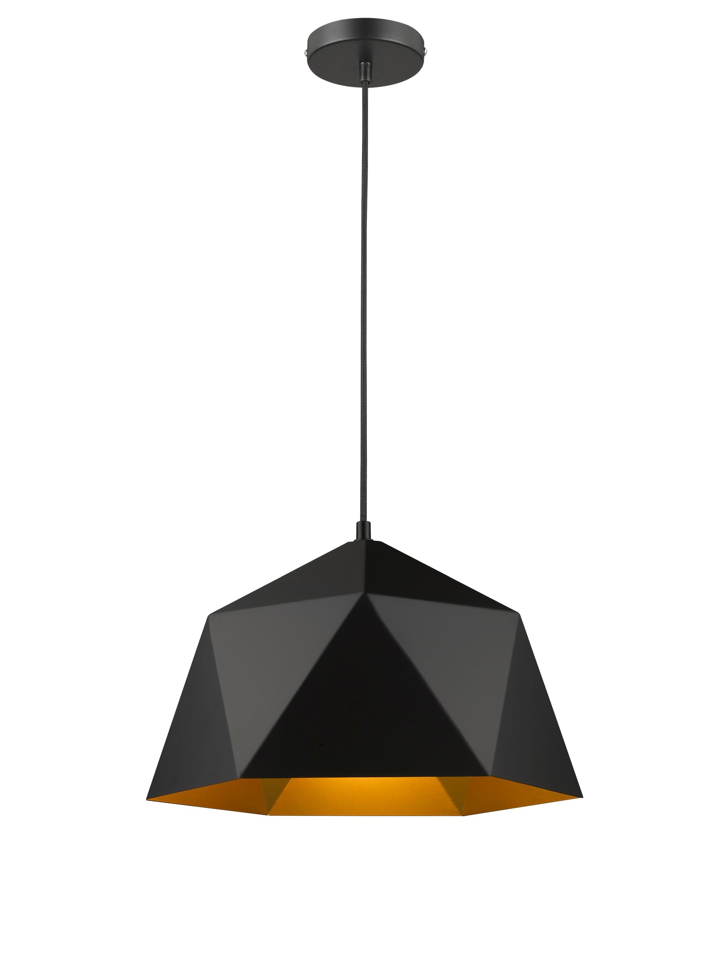 Black Single Pendant Lighting - YS7702-1PM-BK
