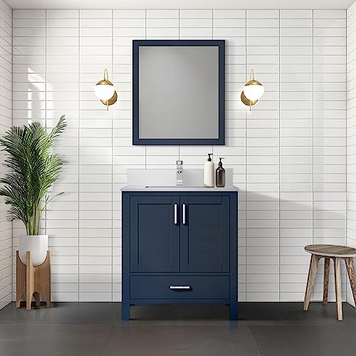 Lexora Jacques Bath Vanity and Cultured Marble Top