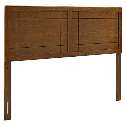 Modway Archie Queen Wood Headboard in Walnut