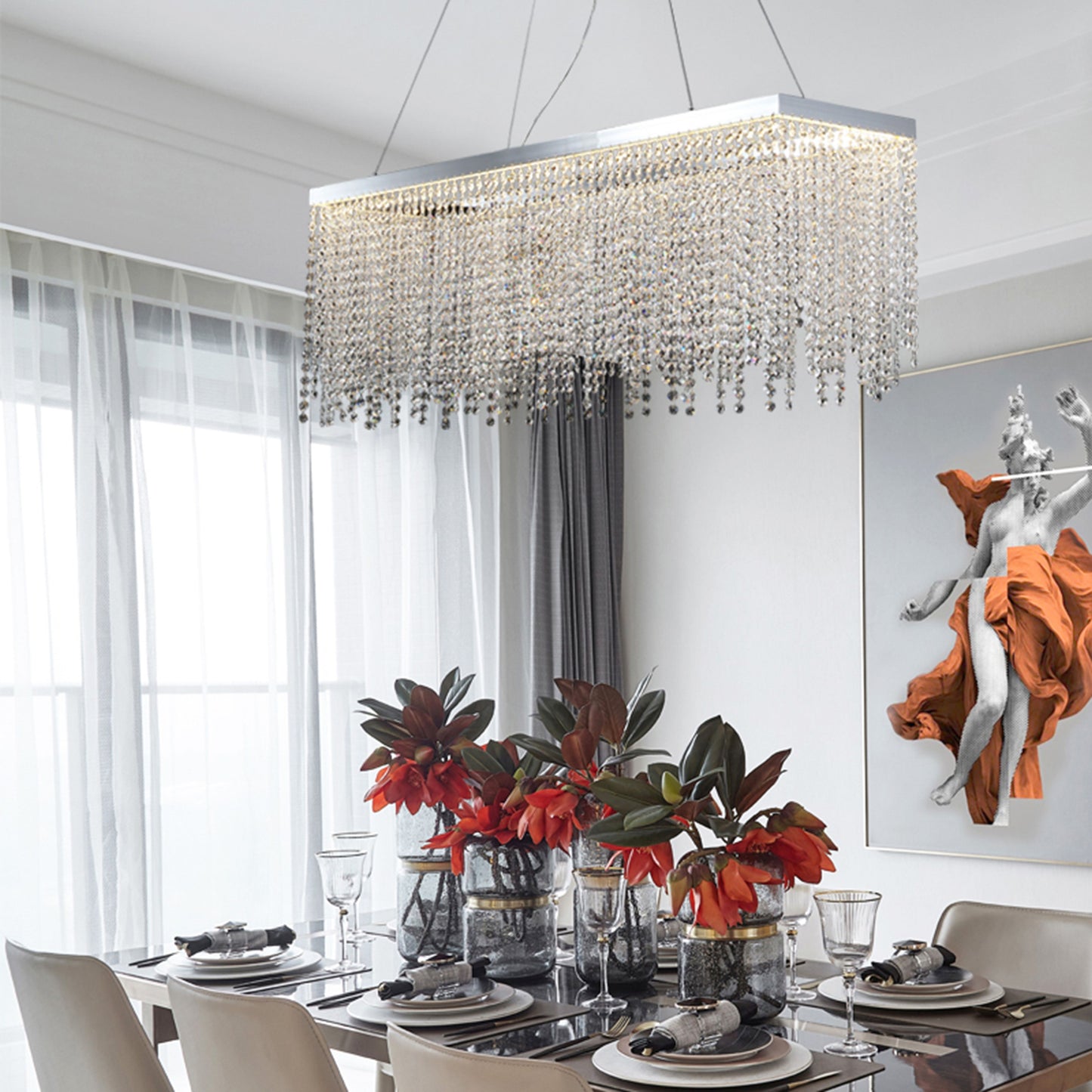 Chrome LED Chandelier - OC24C43CH