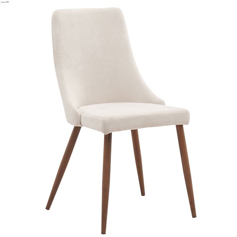 WHI , Beige Mid Century Modern Side Chair, Set of 2