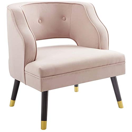 Modway Traipse Button Tufted Open Back Performance Velvet Armchair