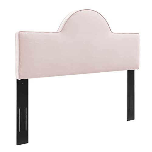 Modway Dawn Performance Velvet Twin Headboard in Pink