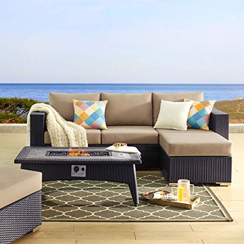 Modway EEI-3724-EXP Convene 3 Piece Set Outdoor Patio with Fire Pit,