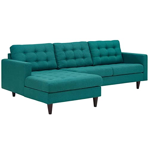 Modway Empress Left-Facing Upholstered Fabric Sectional Sofa