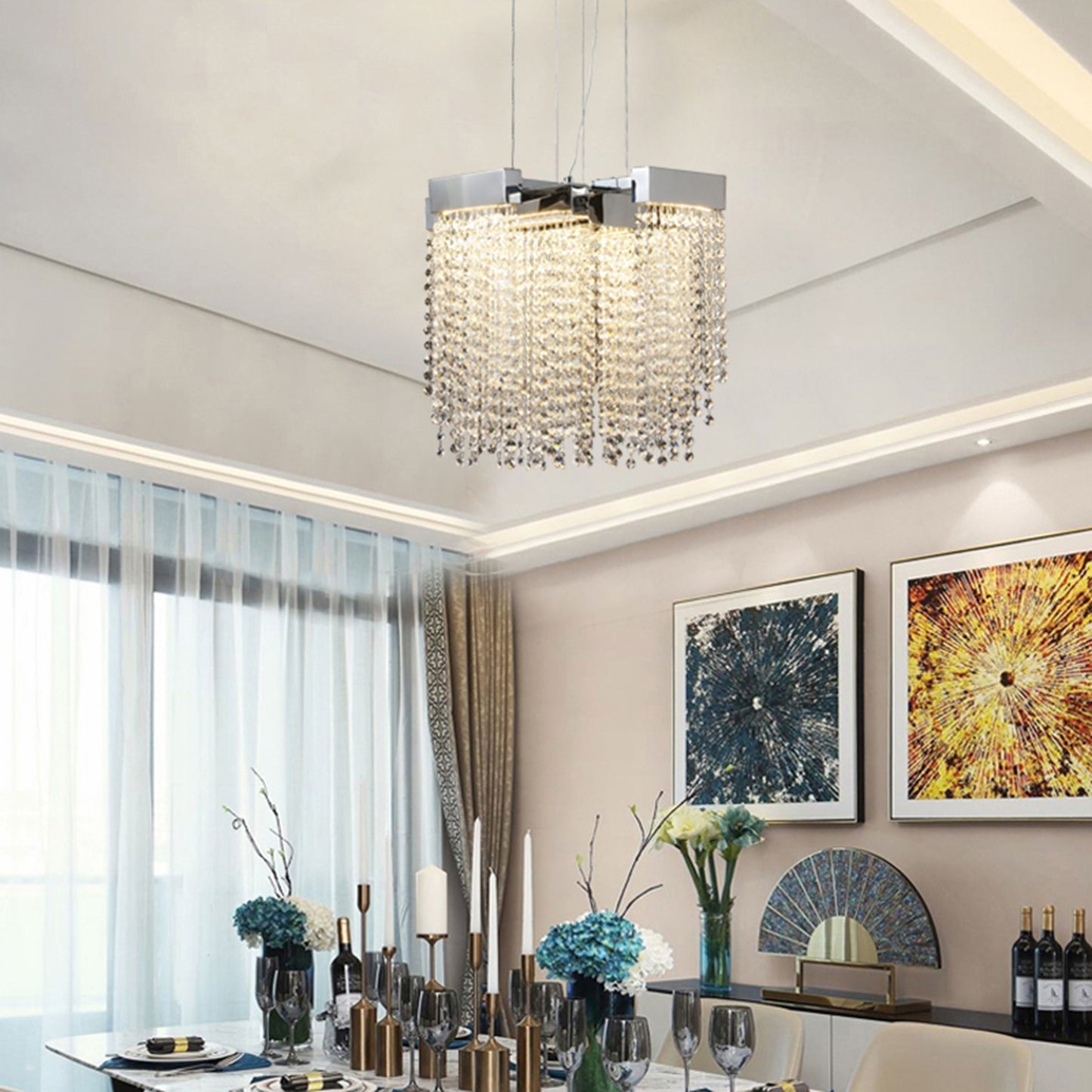 Chrome LED Chandelier - OC26C19CH