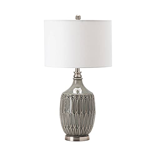 Crestview Collection Carlisle Gray Ceramic Vase Table Lamp