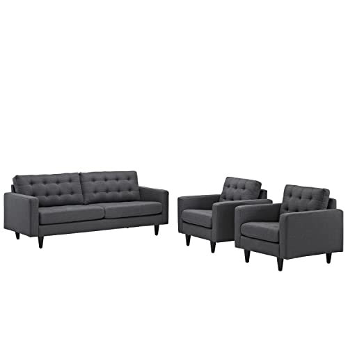 Modway Empress Left-Facing Upholstered Fabric Sectional Sofa