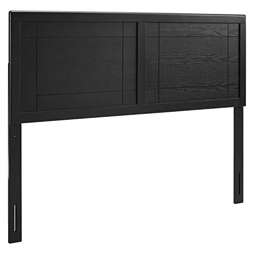 Modway Archie Wood Twin Headboard in Black