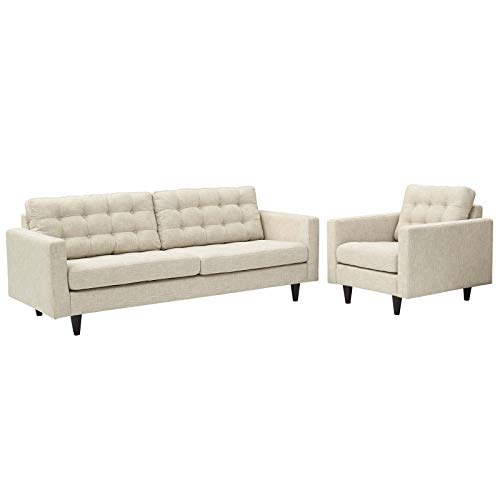 Modway Empress Left-Facing Upholstered Fabric Sectional Sofa