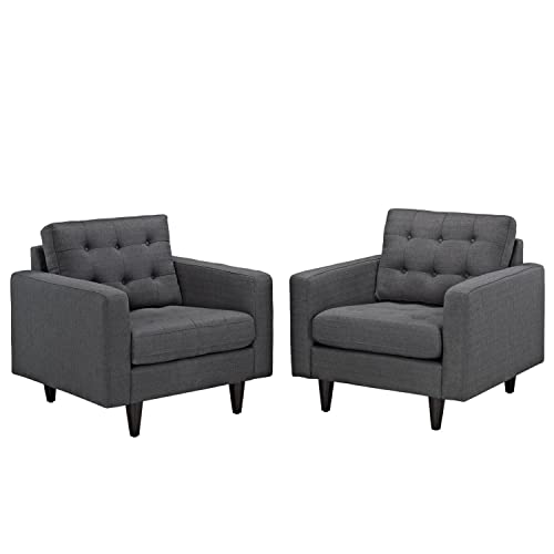Modway Empress Left-Facing Upholstered Fabric Sectional Sofa