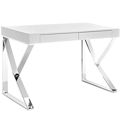 Modway EEI-2047-WHI-SET Adjacent Desk, White