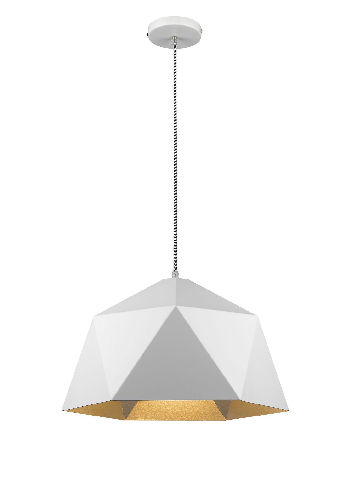 White Single Pendant Lighting - YS7702-1PB-WH