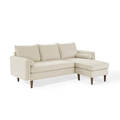 Modway Revive Upholstered Fabric Sofa and Loveseat Set, Gray