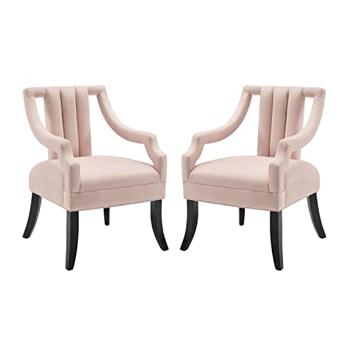 Modway Harken Accent Chair Performance Velvet Set of 2