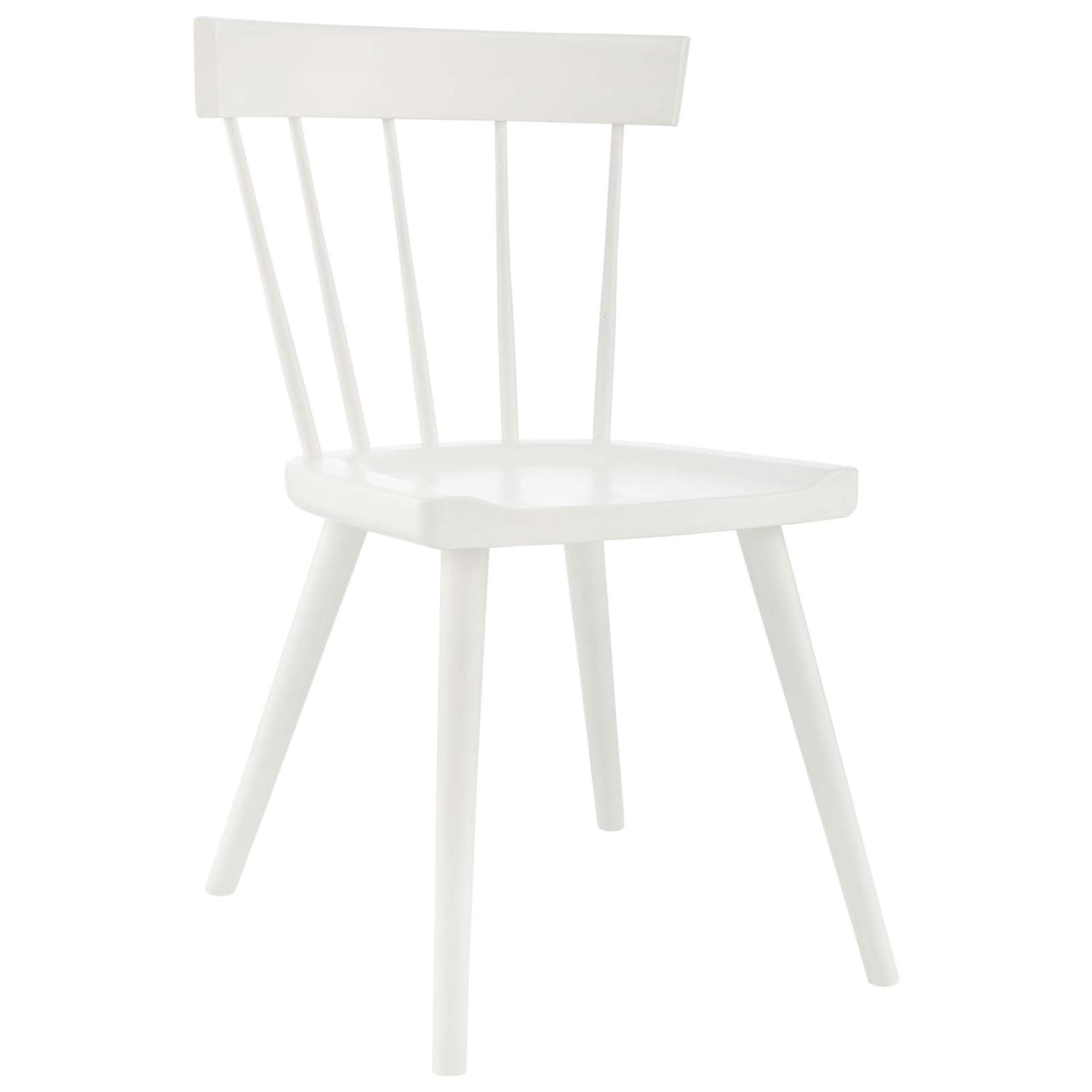 Modway Sutter 18" Spindle Back Modern Wood Dining Side Chair in White