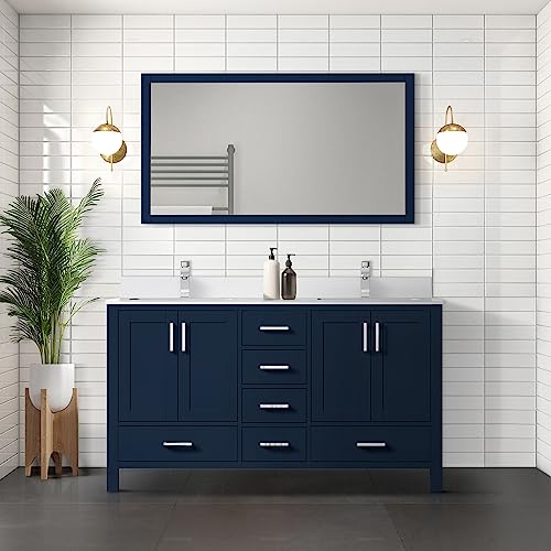Lexora Jacques Bath Vanity and Cultured Marble Top