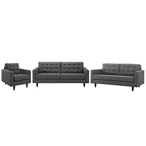 Modway Empress Left-Facing Upholstered Fabric Sectional Sofa