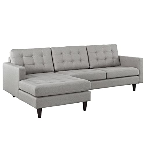 Modway Empress Left-Facing Upholstered Fabric Sectional Sofa