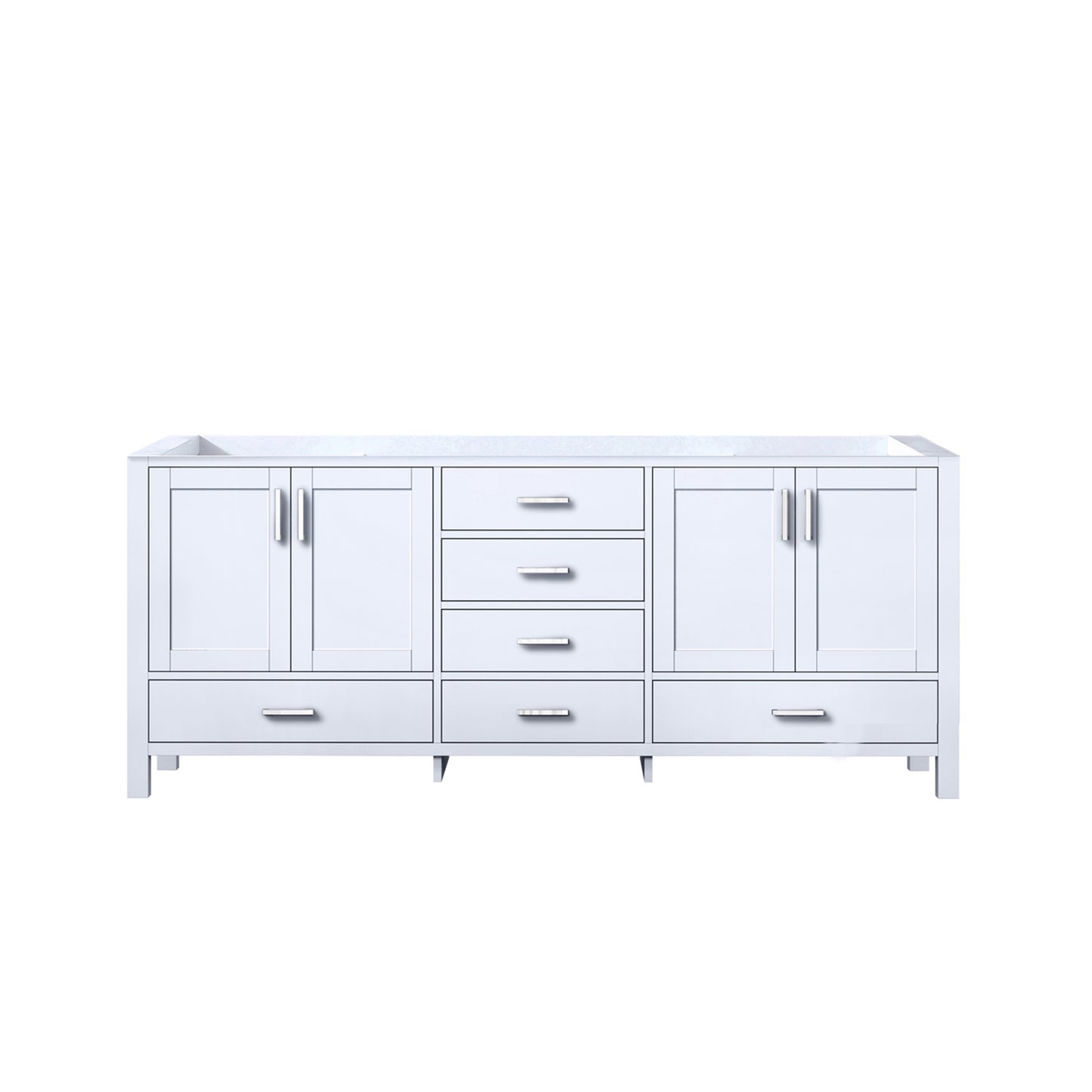 Jacques 80" White Vanity Cabinet Only