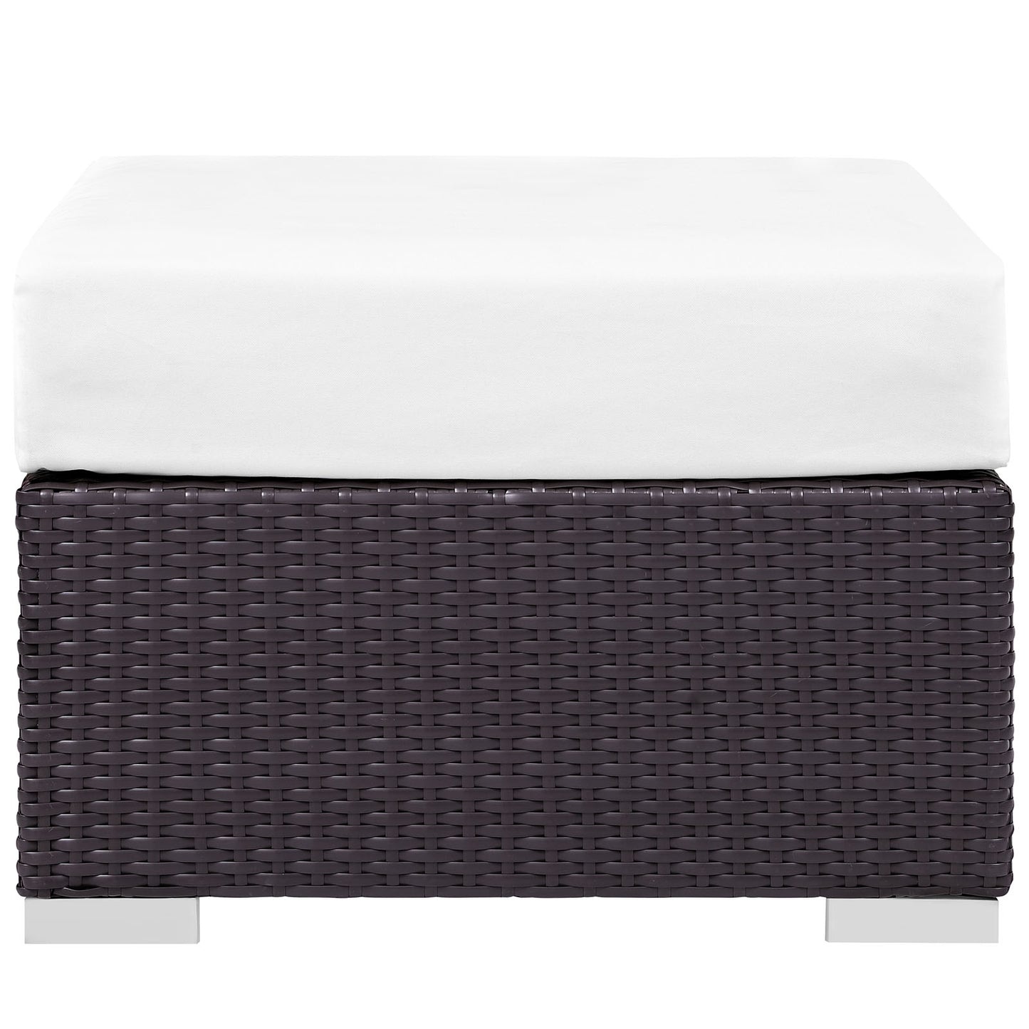 Modway Convene Wicker Rattan Outdoor Patio Sectional Seat with Cushions