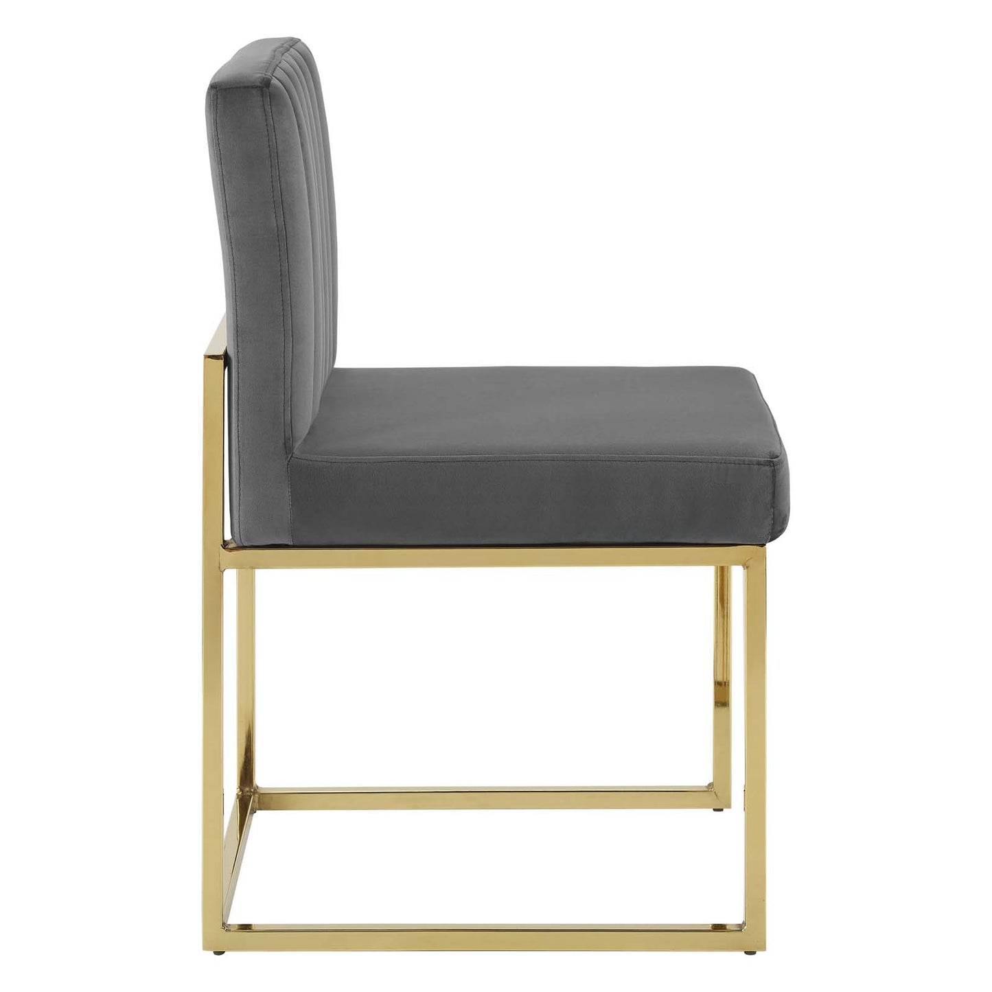 Modway Carriage Dining Chairs, Gold Charcoal