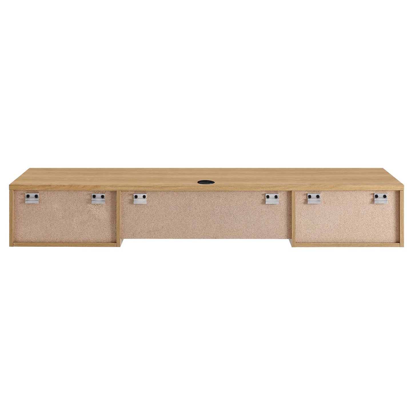 Modway Oak Render Wall Mount Wood Office Desk EEI-5865-OAK
