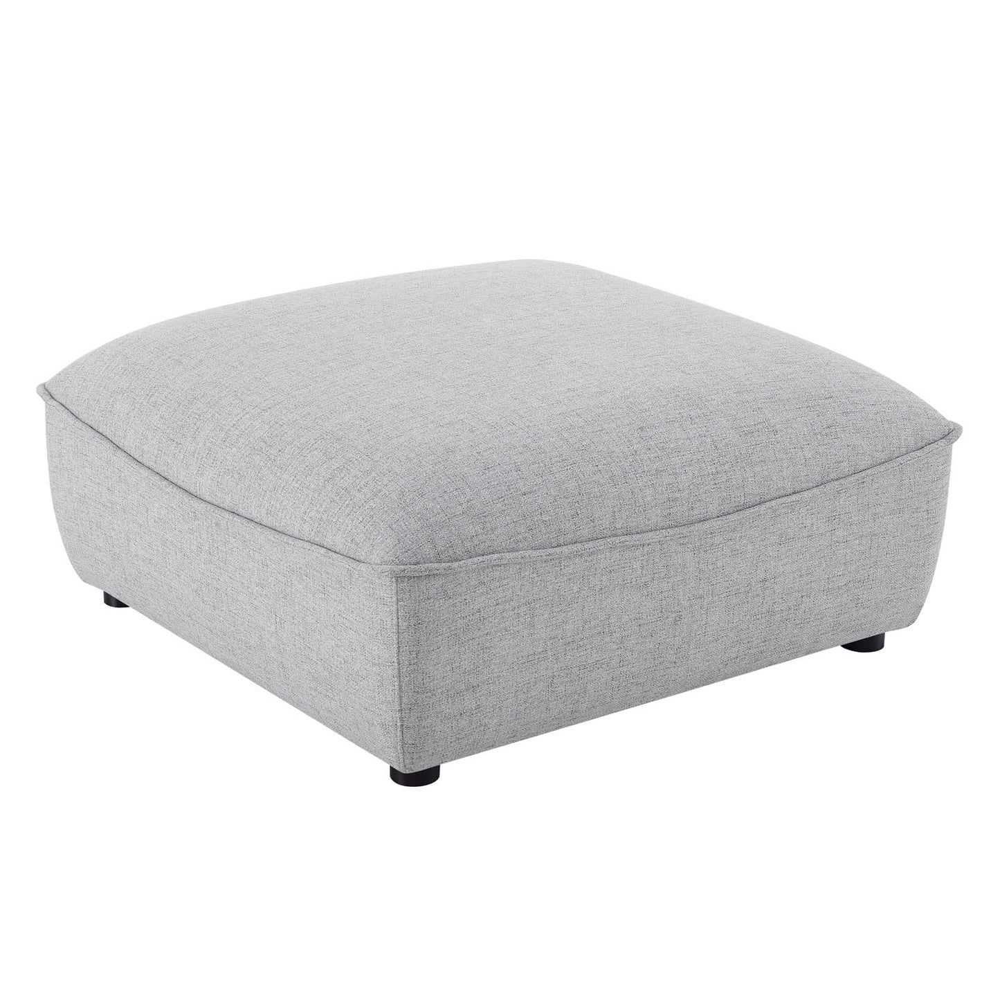 Modway EEI-4419-LGR Comprise Sectional Sofa Ottoman, Light Gray