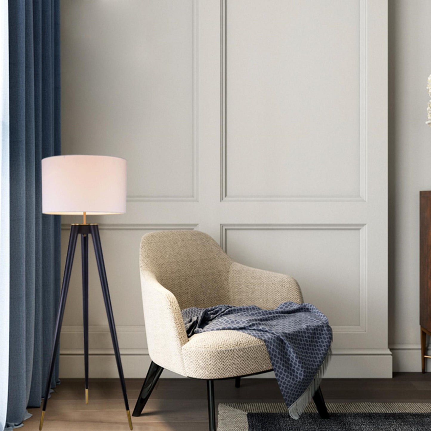 Black Floor Lamp - MFL17X-GD