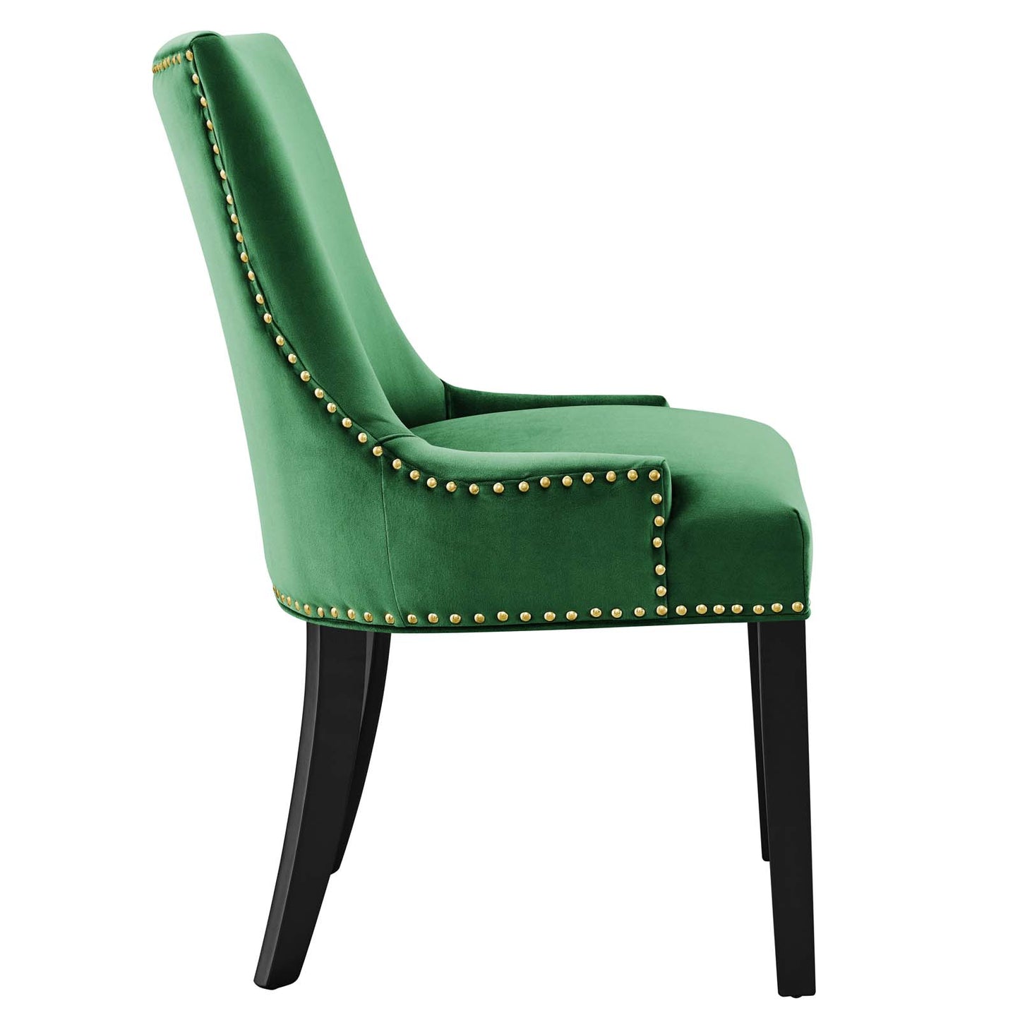 Modway Marquis Velvet Set of 2 Dining Chairs with Emerald Finish EEI-5010-EME