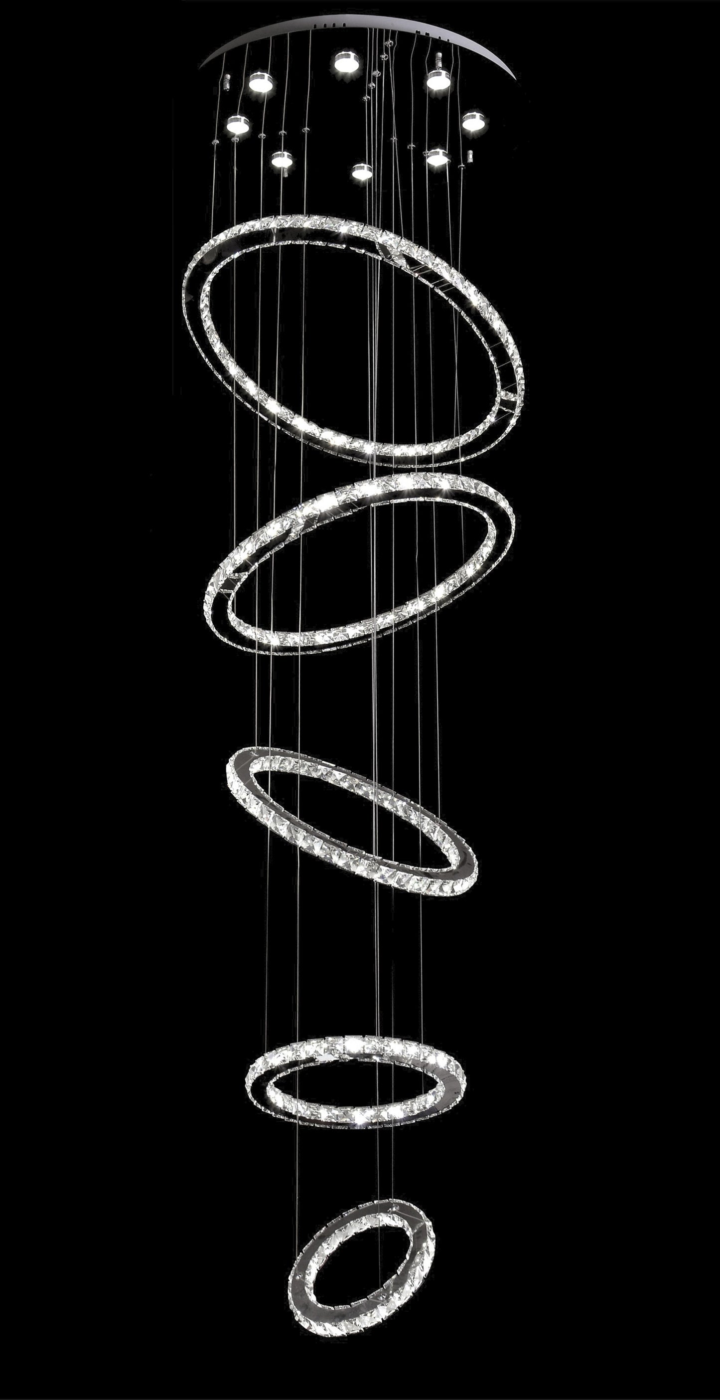 Chrome LED Chandelier - JP02