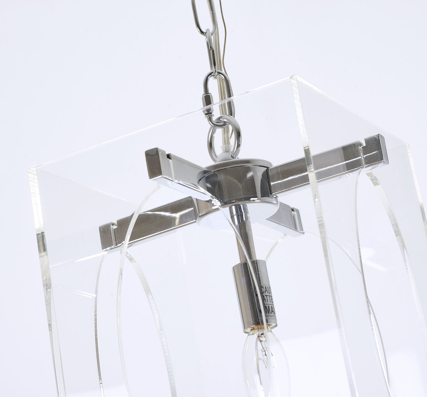 Chrome Single Pendant Lighting - TD23P8CH