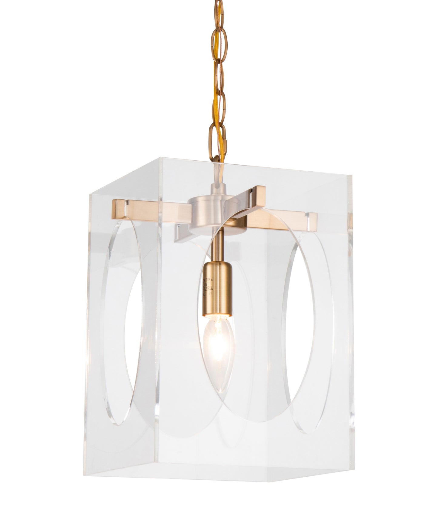 Antique Brass Single Pendant Lighting - TD23P8AB