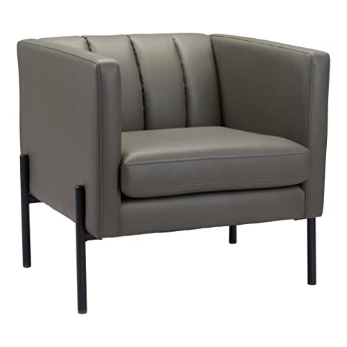 Zuo Modern - Jess Accent Chair Green - Modern - Seating - Steel, Foam, 100% Polyurethane - Indoor - 26.8in Height