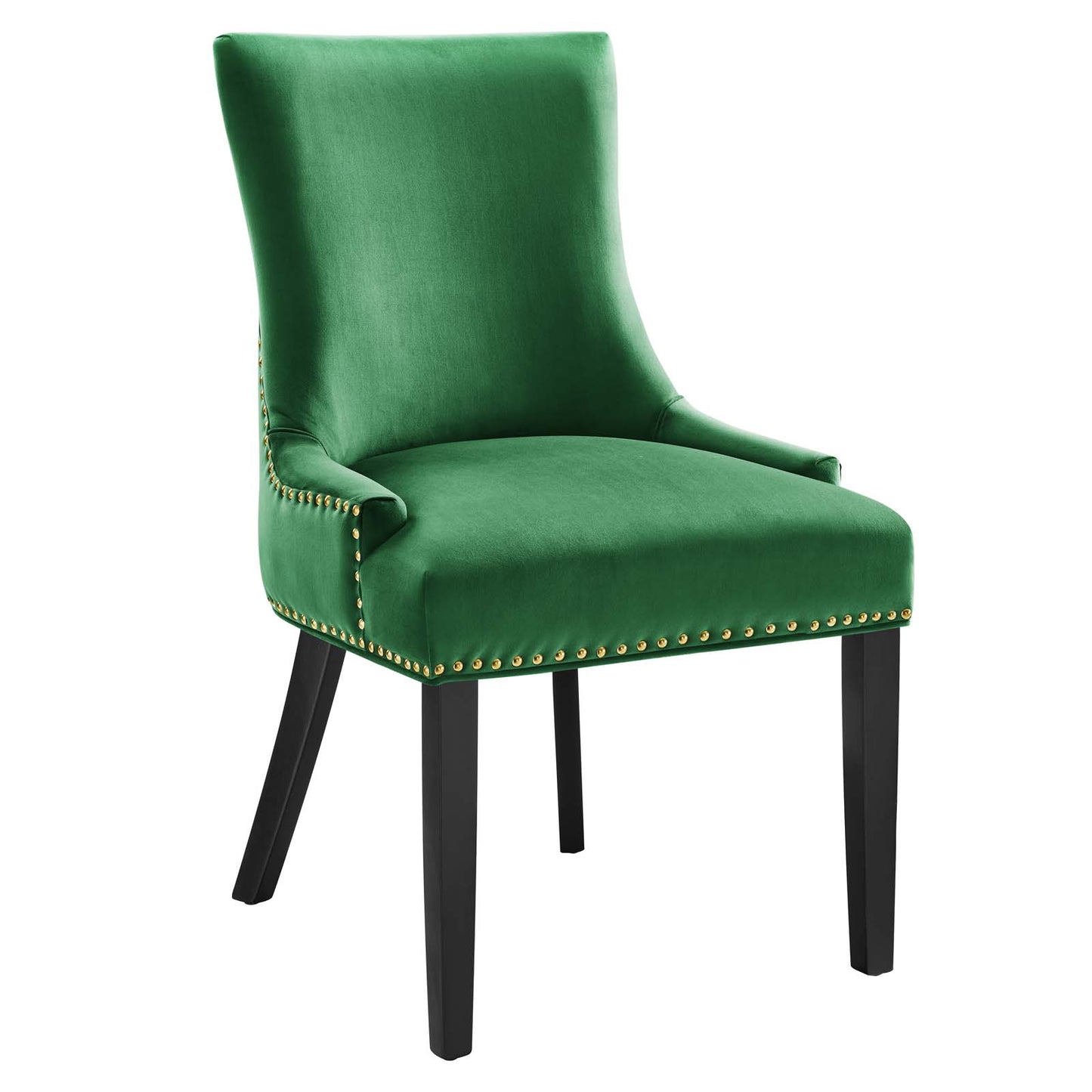 Modway Marquis Velvet Set of 2 Dining Chairs with Emerald Finish EEI-5010-EME