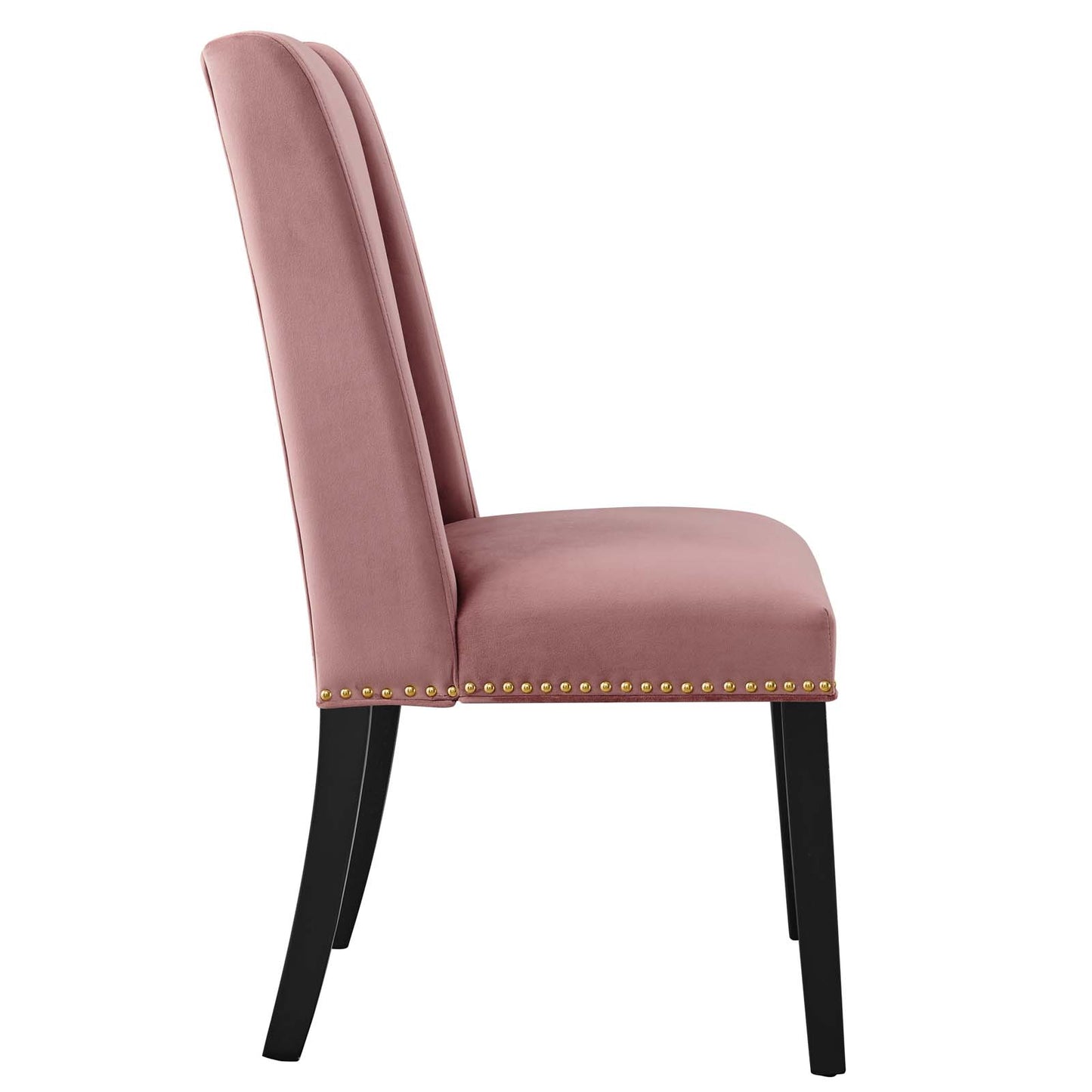 Modway Baron Velvet Set of 2 Dining Chairs with Dusty Rose Finish EEI-5012-DUS