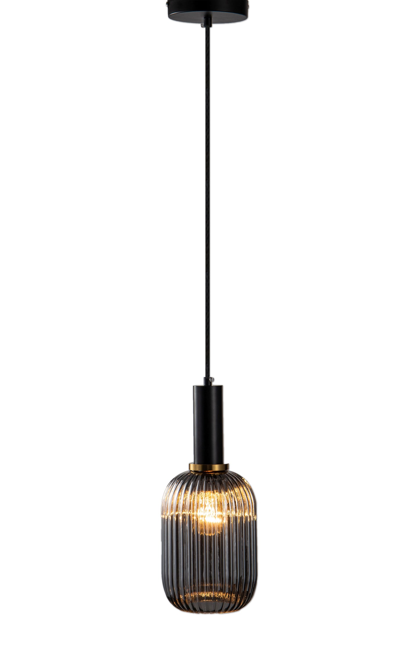 Black & Antique Gold Pendant - GL323P5B