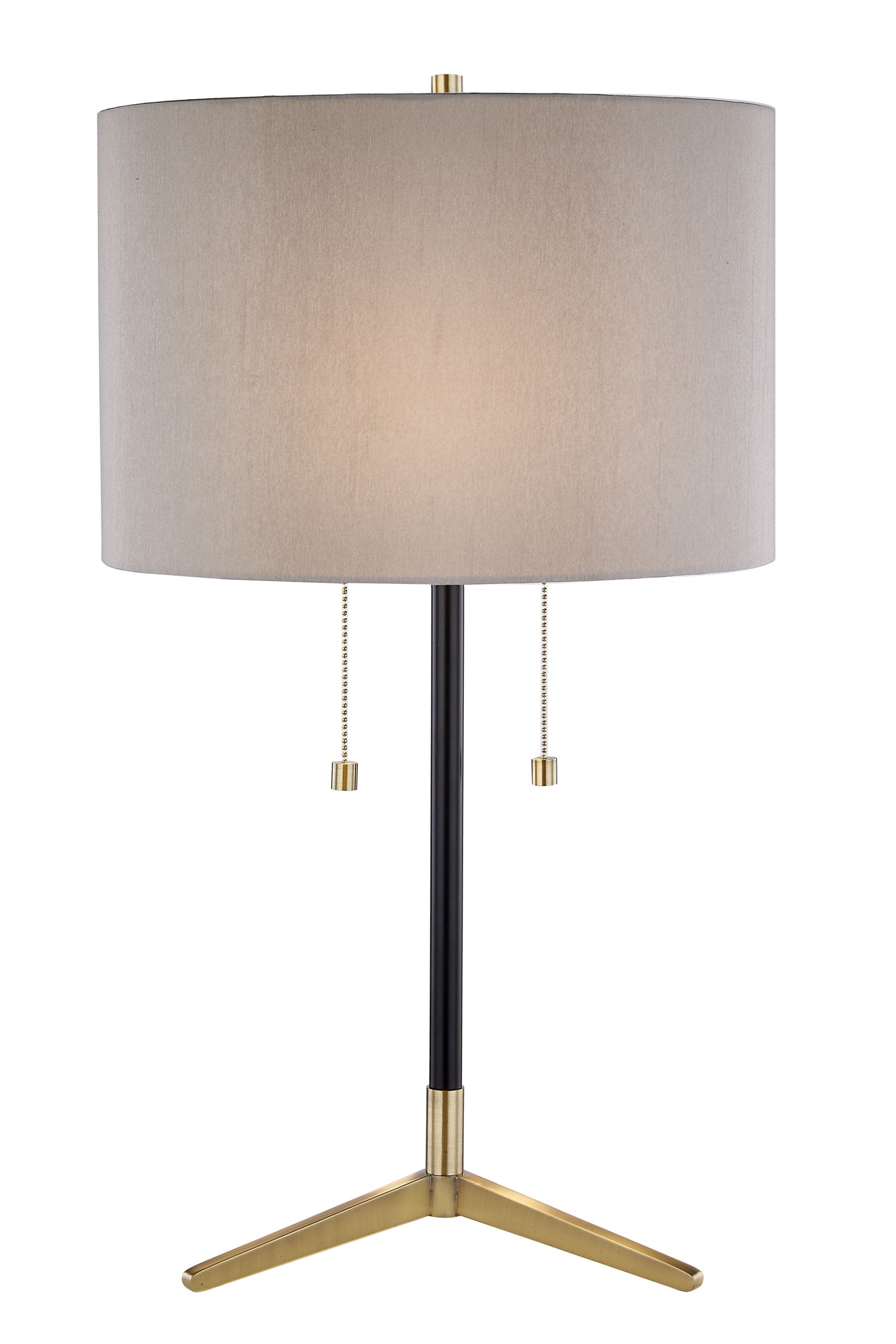 Antique Brass & Black Table Lamp - JTL123HL-AB
