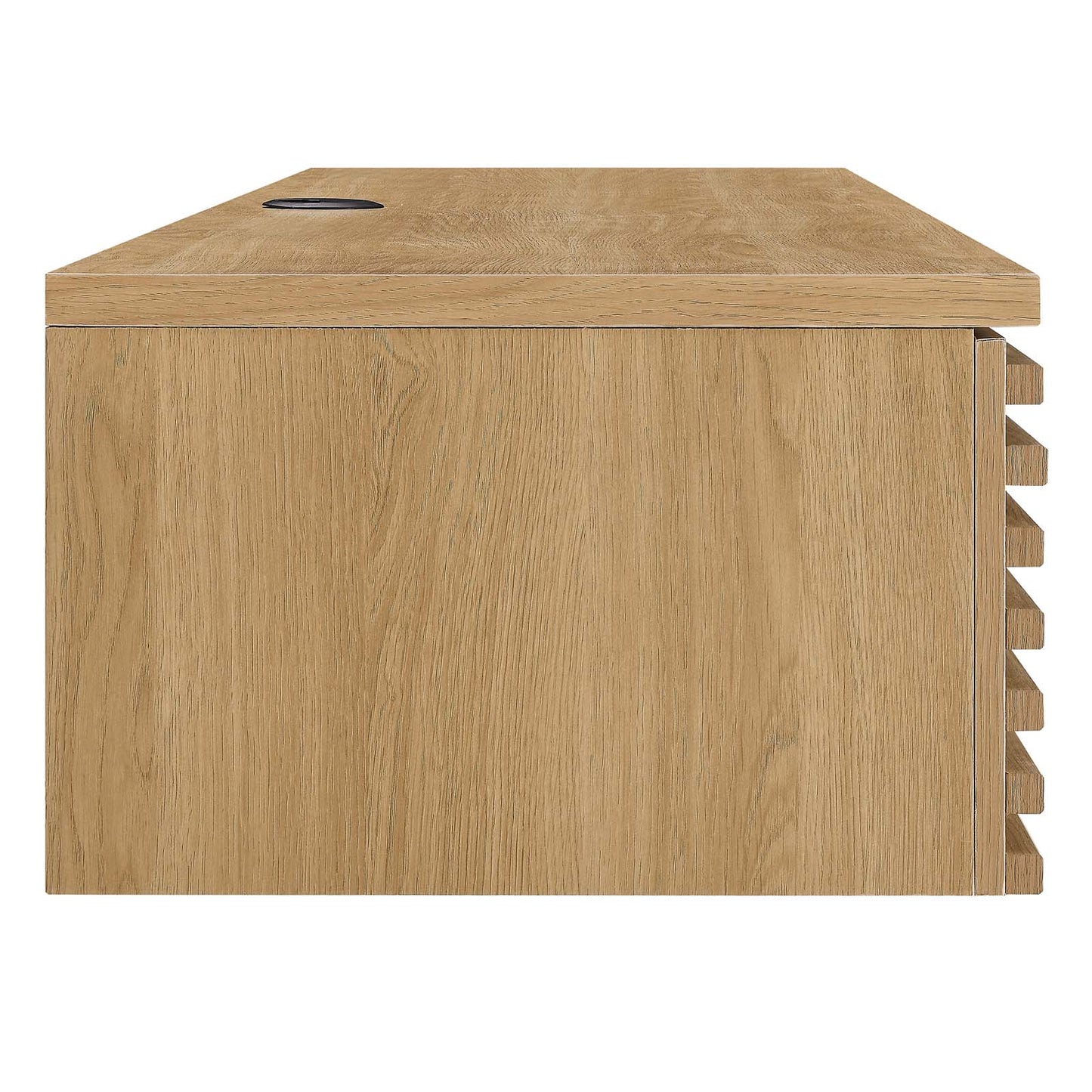 Modway Oak Render Wall Mount Wood Office Desk EEI-5865-OAK