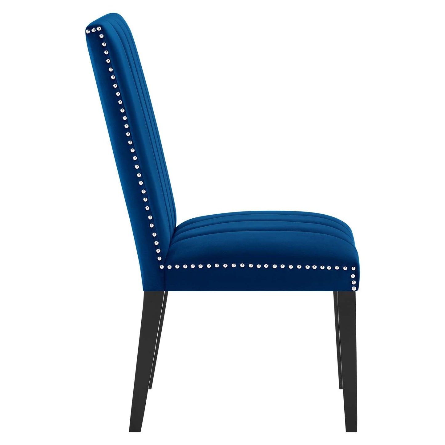 Modway Navy Catalyst Velvet Set of 2 Dining Side Chairs EEI-5081-NAV