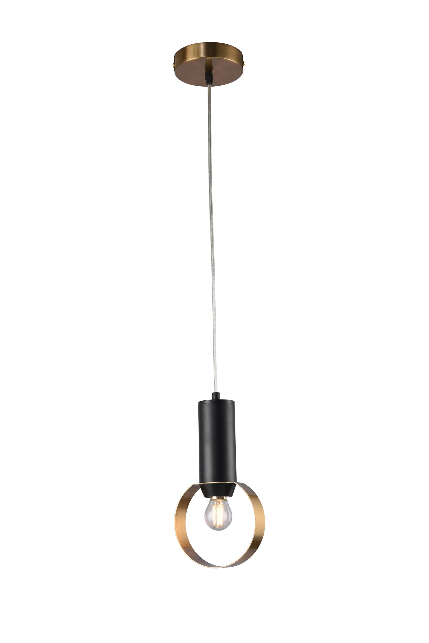 Black & Gold Single Pendant Lighting - TR78P10G