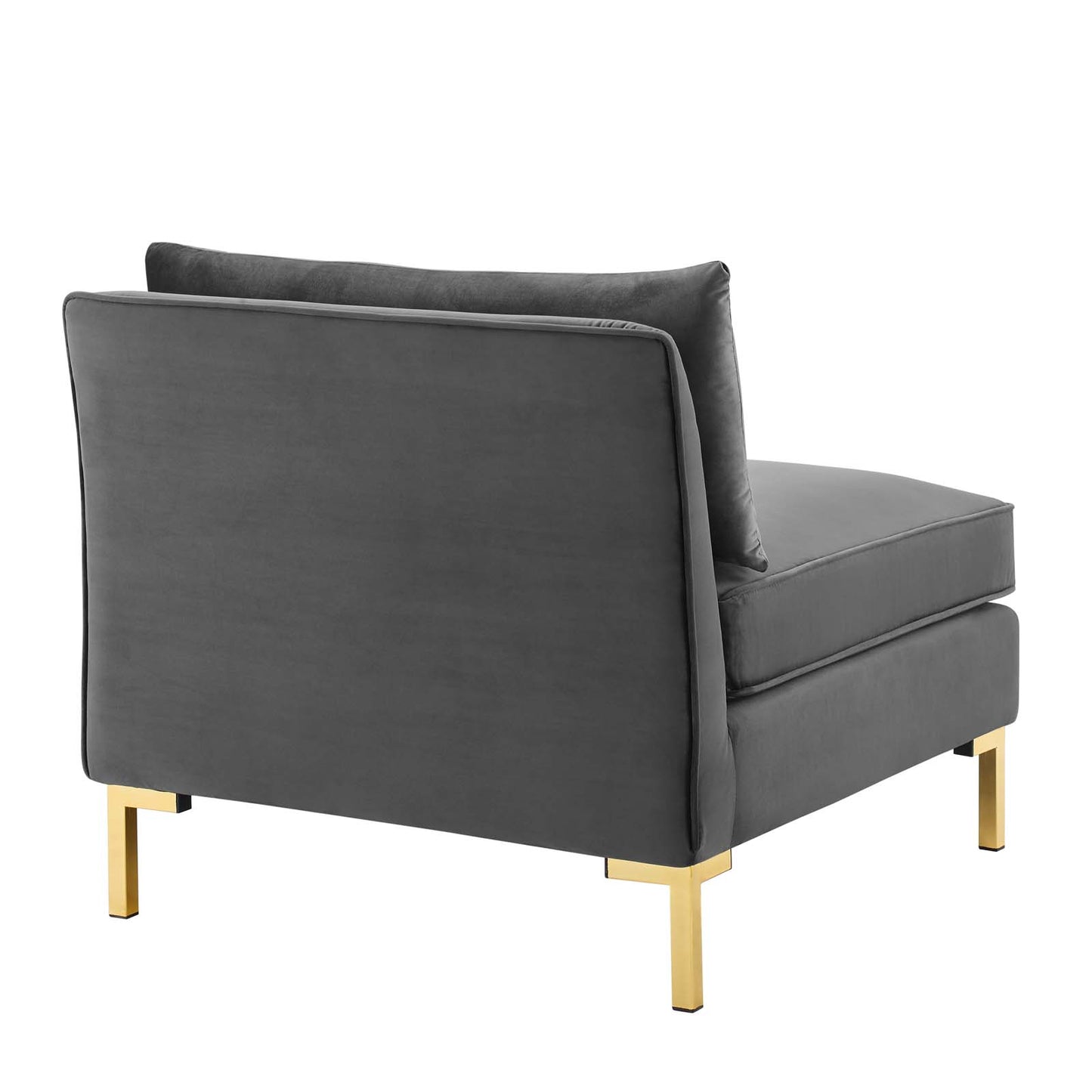 Modway Ardent Performance Velvet Armless Chair, Gray