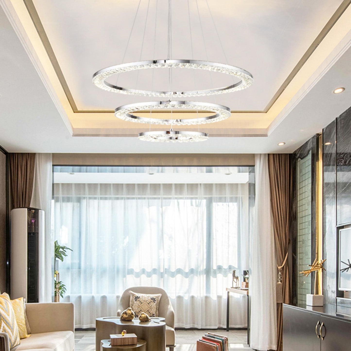 Chrome LED Chandelier - FT26