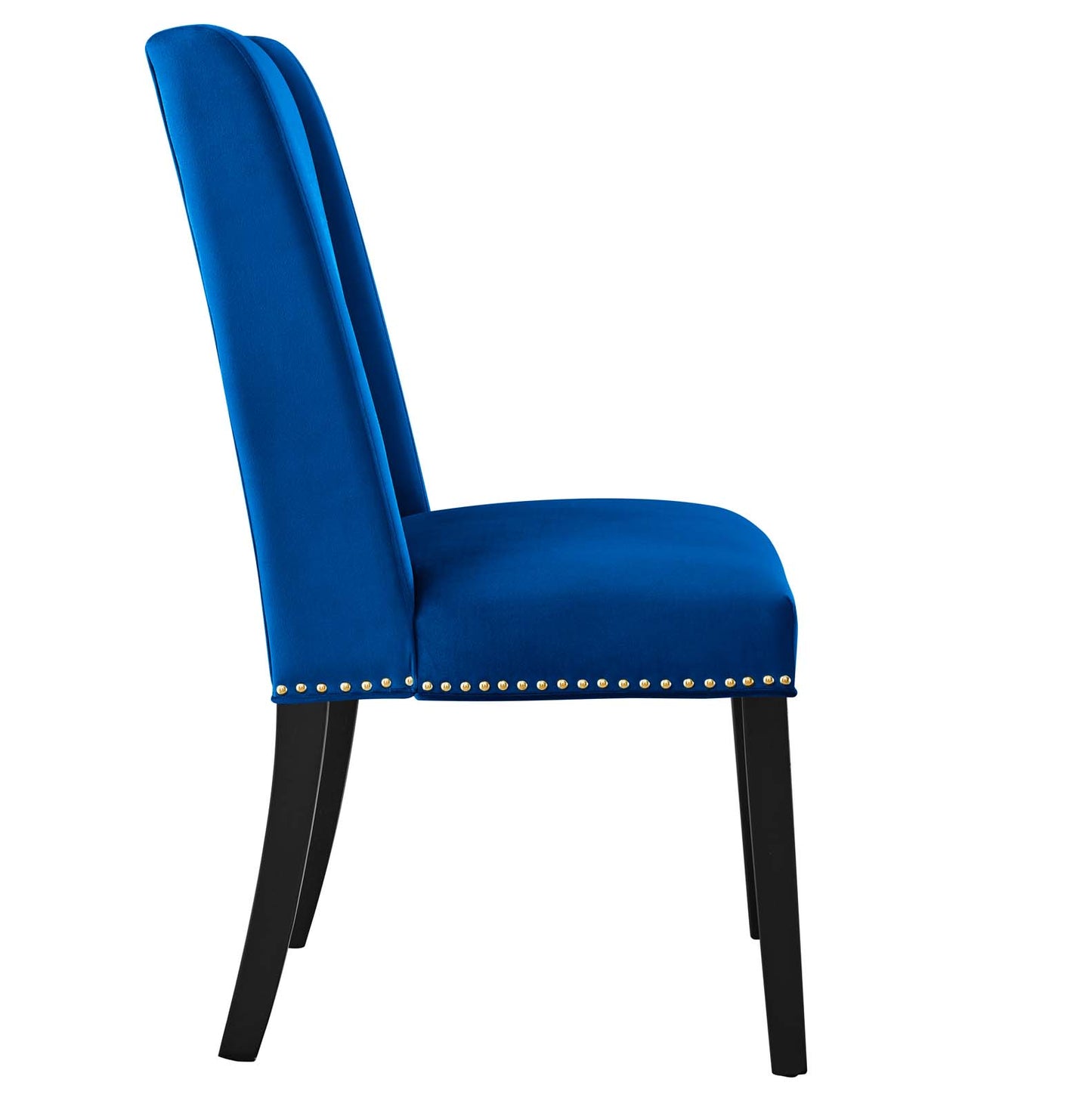 Modway Baron Performance Velvet Set of 2 Dining Chairs with Navy EEI-5012-NAV