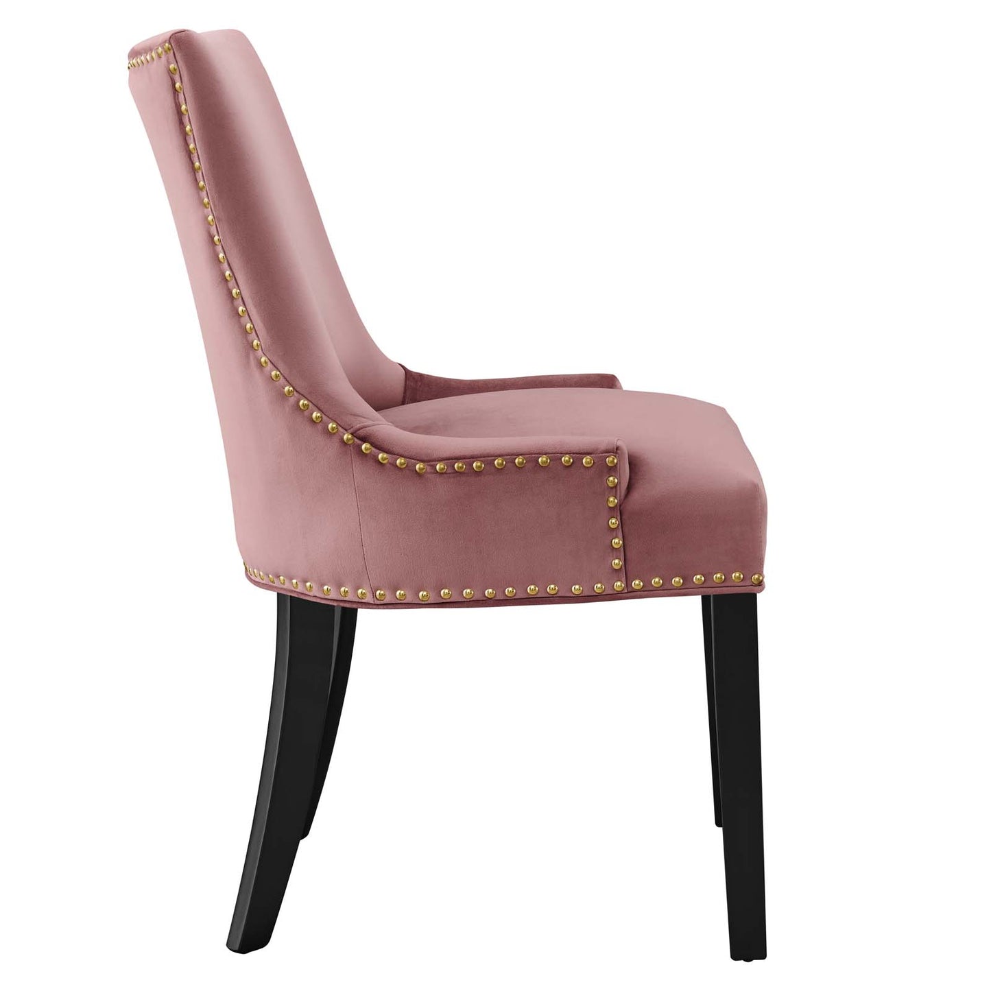 Modway Marquis Velvet Set of 2 Dining Chair with Dusty Rose Finish EEI-5010-DUS